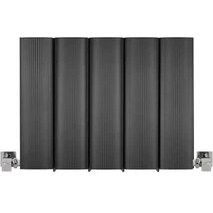 Resim Hammam 300 x 395 mm Amber Yatay Antrasit Alüminyum Radyatör Standart Bağlantı 