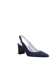 Resim Hobby 26681 Hakiki Deri Topuklu Kadın Ayakkabı Lacivert 