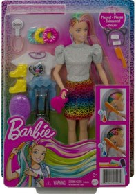 Resim Grn81 Barbie. Leopar Desenli Saçlar Bebeği 