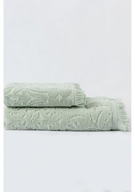 Resim Varol Jacquard %100 Pamuk Banyo Havlusu 90x150cm Mint-90x150cm Mint 