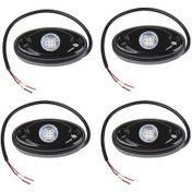 Resim Konesam 4 Adet Mavi 4 Ayaklı Led Taşı Lambası - Suv Atv Utv Gemi Altı Aydınlatması - Su Geçirmez Anti-koroziv 12-24v 