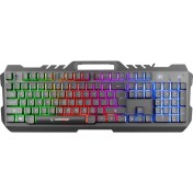 Resim Rampage KB-R57 X-JAMMER Gökkuşağı Aydınlatmalı USB Tam Türkçe Gaming Oyuncu Klavyesi 