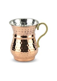 Resim 6 Adet Darbeli Kırmızı Bakır Maşraba 