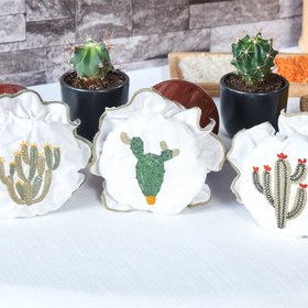 Resim Cactus 3'lü Kavanoz Kapağı Kılıfı 