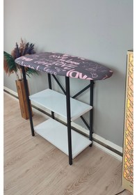 Resim İyimi Ekinezya Smart Fix Dolaplı Raflı Sabit Ütü Masası Love 