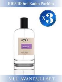 Resim Mad Parfüm 3 Adet 100 ml B103 Selective Kadın Parfüm Seti 