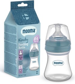 Resim Mooma Biberon 150 Ml 0-6 Ay Yavaş Akış - Mavi - Mavi / Standart 