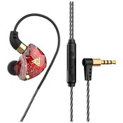 Resim Gajeena Qkz Sk8 Kablolu Kulak İçi Kulaklık, Mikrofonlu Ve Müzik Dinleme İçin 3.5mm Jak, Kırmızı Renk Sk8 