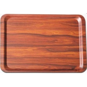 Resim Arcoform Ahşap Desen Sunum Tepsi 37*53 Cm 