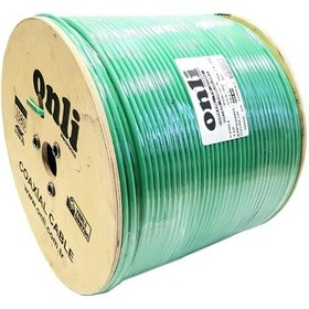 Resim Onli Rg6U6 Yeşil Anten Kablosu 500 Metre 80 Tel 