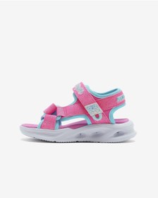 Resim SKECHERS Sola Glow Sandal Büyük Kız Çocuk Pembe Işıklı Sandalet 303024l Hpaq 