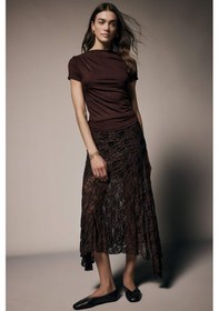 Resim DeFacto Slim Fit Dar Kesim Kayık Yaka Soft Touch Kısa Kollu Tişört E7016AX25SPBN539 