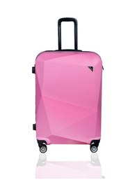 Resim Polo&Sky Elmas Model Pembe Renk 3'lü Valiz Bavul Seti 