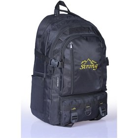 Resim Strong 17-18.4 İnch Laptop Bölmeli Büyük Boy Sırt Çantası ,dağcı Çantası,seyahat Kamp Çantası Siyah 