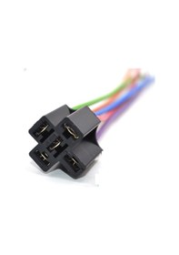 Resim Mini Röle Soketi 4 - 5 Fişli Bakır Kablolu Pirinç Terminalli 1.50Mm Kablo-5 Fiş 