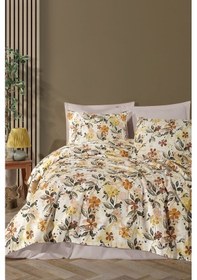 Resim Baskılı Pike Takımı Çift Kişilik Luna Sarı Sarı 