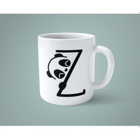 Resim Z Harfi Panda Alfabe Baskılı Kupa Bardak 