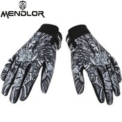 Resim MENDLO Siyah/Gri Eldivenler MX Yarış Eldivenleri Motokros Eldivenleri dağ bisikleti eldivenleri motosiklet bisikleti için uygun 