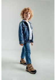 Resim Mnpc Erkek Çocuk Kum Hakiki Deri Anatomik Günlük Bot 25k4b1103469 KUM 