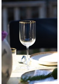 Resim Rakle Adore Gold 4'lü Su Kadehi Seti 410 Cc 