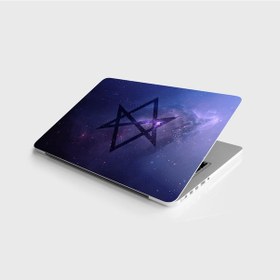 Resim Laptop Sticker Notebook Pc Kaplama Etiketi Galaksi Logo 