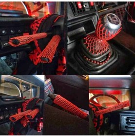 Resim Slazer Auto Araç İçi Kırmızı File Takımı 