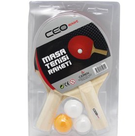 Resim Ceo Sport Masa Tenisi Seti 2 Raket+3 Top CEO-SP0001 