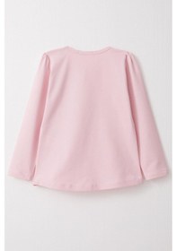 Resim Breeze Kız Bebek Uzun Kollu Tişört Sevimli Ceylancık Baskılı 9 Ay-3 Yaş, Pembe-pembe Pembe 