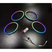 Resim POZART AUDİO SYSTEMS Piksel Neon Ledli Oval 6*9 Hoparlör Midrange Kapağı 4adet Kapak+Modül Soket Tak Çıkart Kolay Montaj 