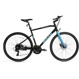 Resim Bisan TRX 8400 Altus 27 Vites HD Fren 28 Jant Trekking Şehir Bisikleti Mat Siyah Mavi 50 Kadro 