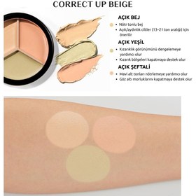 Resim The Saem Cover Perfection Triple Pot Concealer 03 Up Beige - Ton Eşitleyici Üçlü Kapatıcı Palet 
