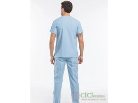 Resim Cici Forma Zarf Yaka Açık Mavi Renk Erkek Takım 