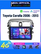 Resim NEWSPACE TOYOTA COROLLA ANDROİD 8GB RAM 128GB ROM 8 ÇEKİRDEK CARPLAY MULTİMEDYA 