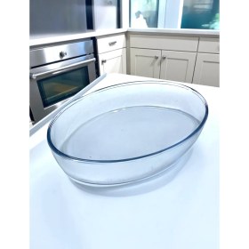 Resim Paşabahçe Oval Borcam Tepsi Fırın Mikrodalga Kek Yemek Pişirme Tepsisi Bor Cam Yemek Kabı 3200CC 