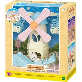 Resim Sylvanian Families Bebek Yel Değirmeni Parkı Oyun Seti İran Kedi Bebek Dahil 5526 
