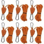 Resim 6 adet Kamp Çadırı Bağlama İpi Sıkılaştırıcı Hızlı Bağlama Rüzgar İpi Toka Pülley Ratchet Askılar Awning İpi saç tokası 