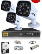 Resim 3 Kameralı 5 MP Sony Lensli 1080p Full HD Su Geçirmez Cepten İzle Gece Renkli Full Kamera Seti DS-2034HD-WL-SET3-250-X IDS