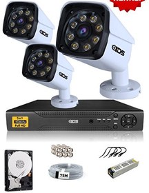 Resim 3 Kameralı 5 MP Sony Lensli 1080p Full HD Su Geçirmez Cepten İzle Gece Renkli Full Kamera Seti DS-2034HD-WL-SET3-250-X 