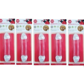 Resim Bebek Çocuk Güvenlik Dolap Çekmece Kilidi Güvenlik Seti-(Çok Amaçlı Kilit 5 Adet) Çok Renkli 