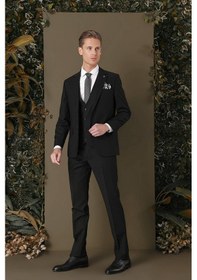 Resim Efor Tk 887 Slim Fit Siyah Klasik Takım Elbise Siyah 