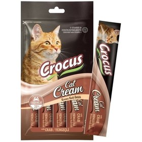 Resim Crocus Yengeçli Krema Kedi Ödülü 4x15gr 