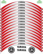 Resim Yamaha Kırmızı Beyaz Reflektörlü Jant Şeridi Modifiye