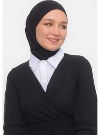 Resim Altobeh Kadın Düz Gömlek Yaka Hazır Tesettür İç Boyunluk Kurtarıcı Yakalık - Beyaz Çok Renkli 
