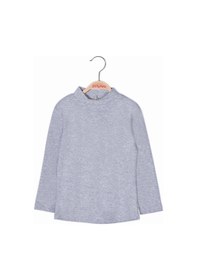 Resim Zeyland Unisex Çocuk Yarım Balıkçı Bluz-grımelanj Gri Melanj 