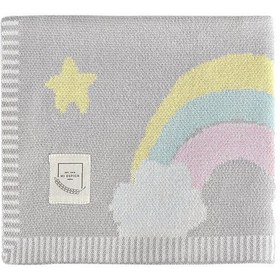 Resim Organik Bebek Battaniyesi Rainbow Çok Renkli 