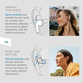 Resim Sennheiser Accentum Open True Wireless Kulak İçi Kulaklık, Siyah 