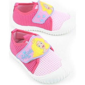 Resim Çocuk Ev Okul Kreş Yumuşak Bebe Panduf Ayakkabı Pembe Gri 
