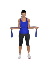 Resim Yoga & Pilates Egzersiz Bandı Mavi Renk 1.5 Metre 