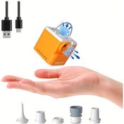 Resim Honeybeeshop Vollyc Elektrikli Pompası Bu Bir Sayıdır 3 Seviyeli Işık Taşınabilir Kamp Pompası Hava Yatakları Uyku Pedleri Havuz Yüzerleri Vakum Çantaları Güçlü Hava Akışı Şişme Pompası Hafif Uzun Ömürlü Pil Ayarlanabilir Modlar 