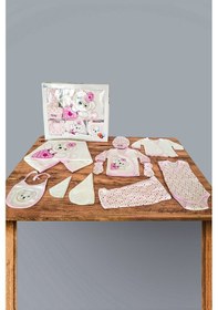 Resim Pembe Panda 10 Parça Hastane Çıkışı Kız Bebek Giyim Pembe 